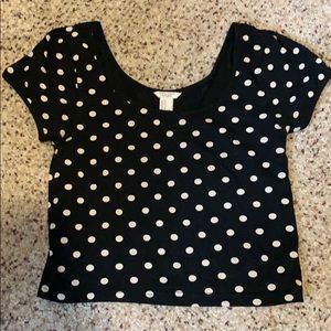 Forever 21 Polkadot Crop Top
